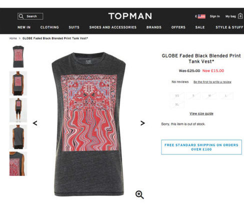 Artist Accuses Global Fashion Brand Topman of Plagiarism Over T-Shirt Design